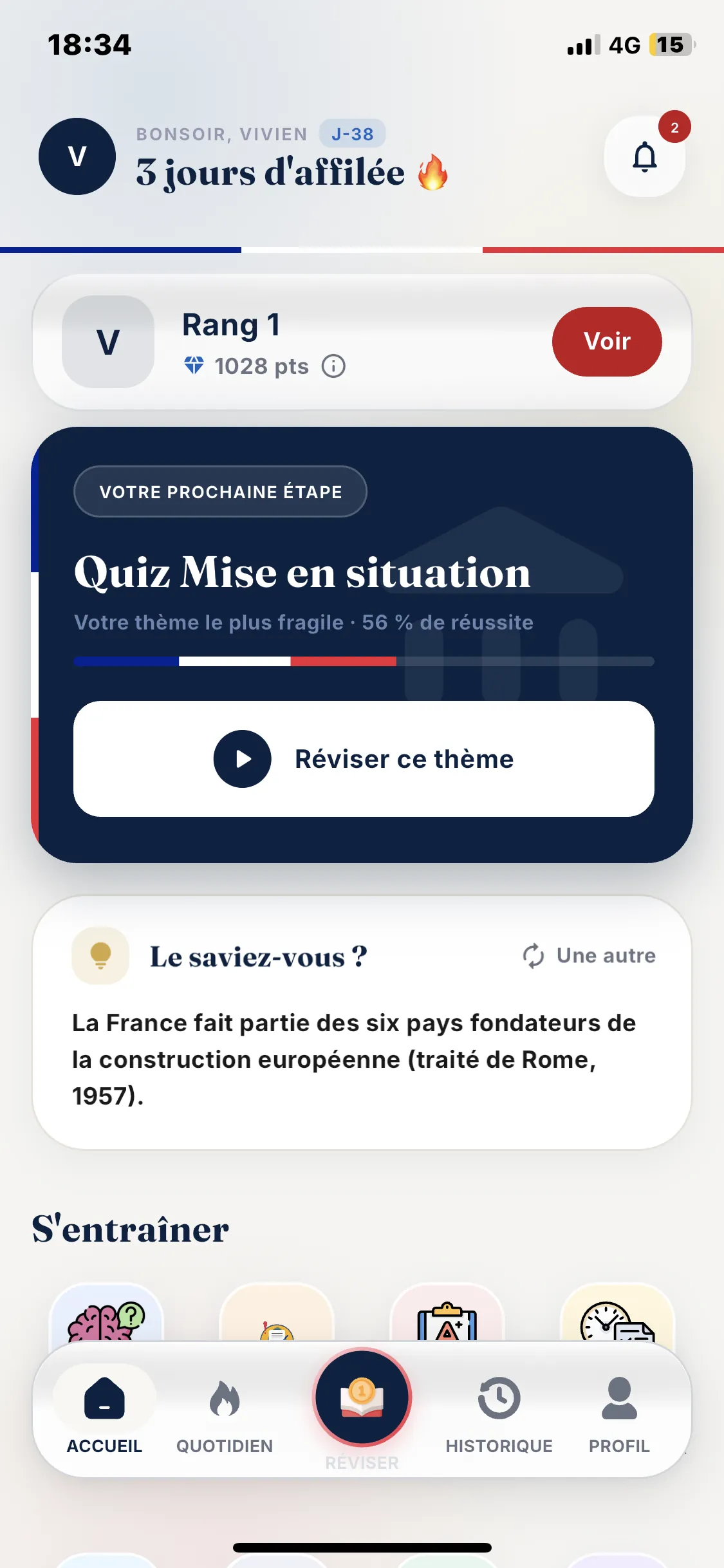 Coach : Mon Examen Civique, Application civique, Flutter + IA