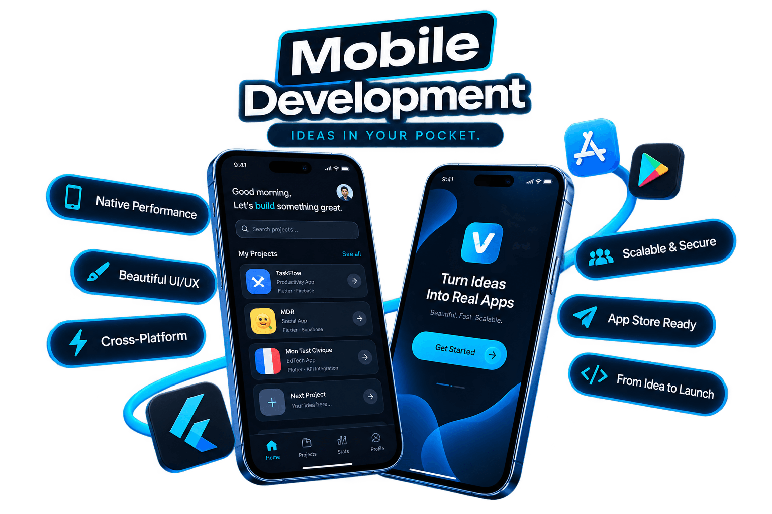 Developpement mobile, deux applications sur iOS et Android