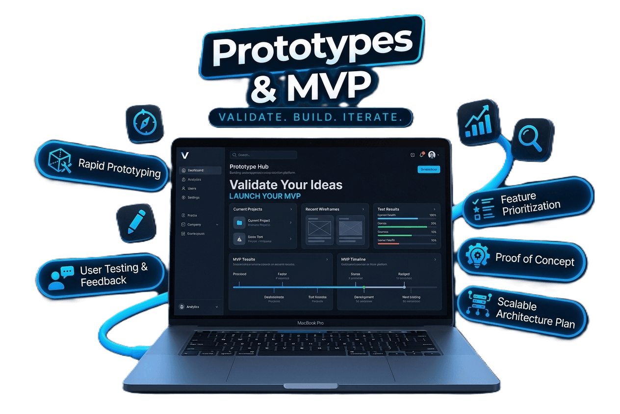 Prototypes et MVP, une interface de validation d'idee